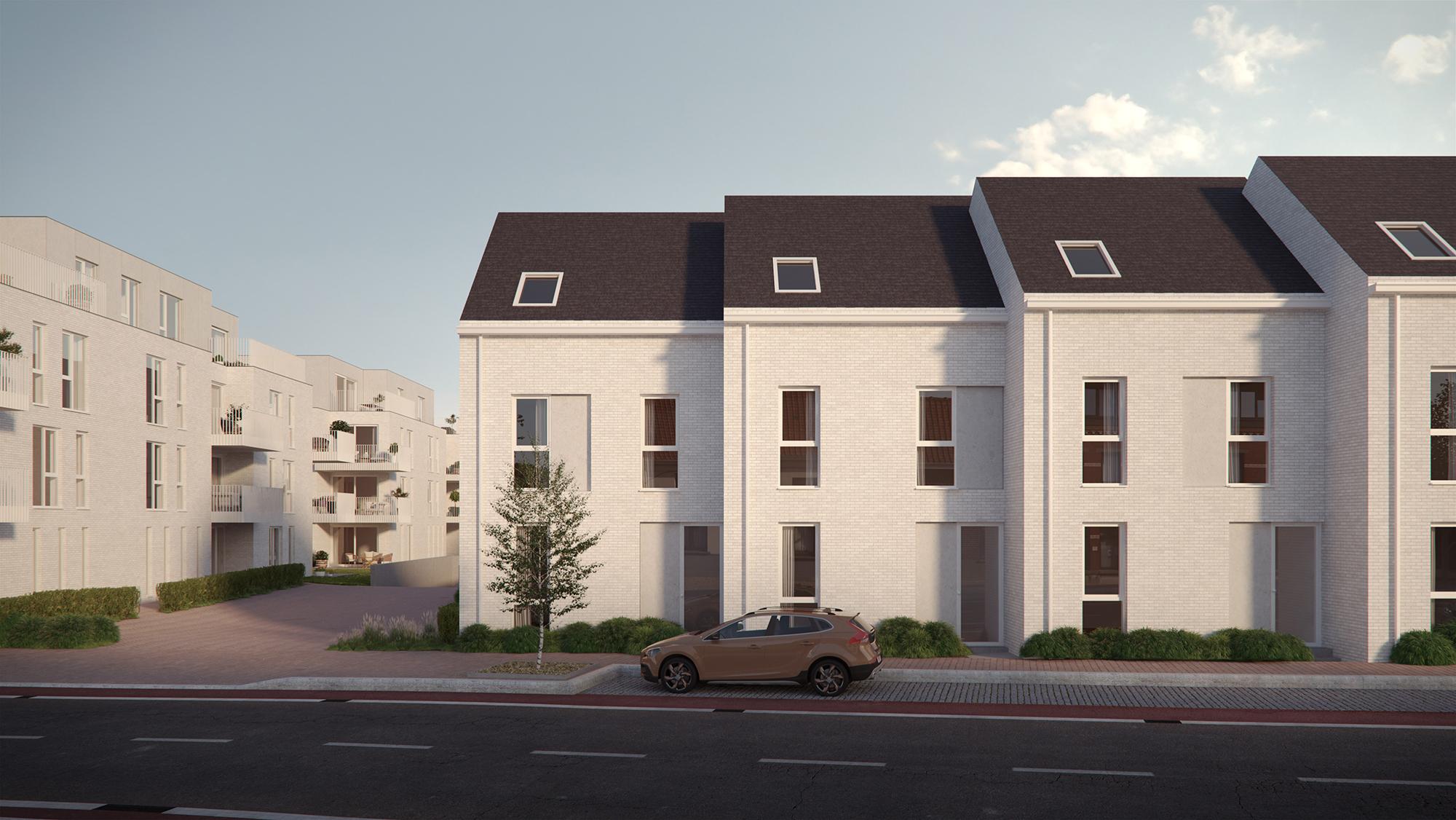 Straatbeeld voorgevel project Minerals